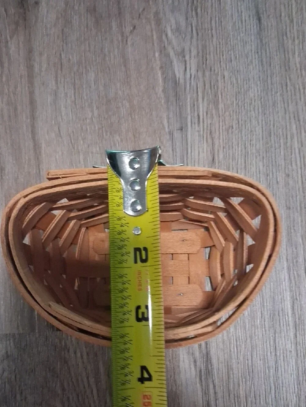 Longaberger Tan Woven Wall Basket